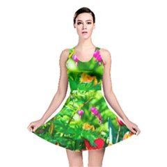 Bleeding Heart Flowers In Spring Reversible Skater Dress by FunnyCow