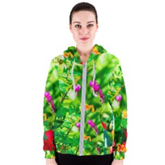 Bleeding Heart Flowers In Spring Women s Zipper Hoodie by FunnyCow