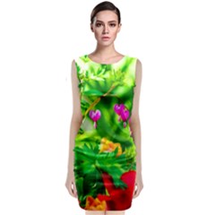 Bleeding Heart Flowers In Spring Classic Sleeveless Midi Dress by FunnyCow