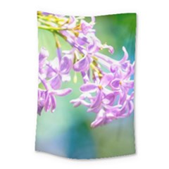 Beautiful Pink Lilac Flowers Small Tapestry by FunnyCow