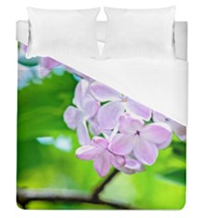 Elegant Pink Lilacs In Spring Duvet Cover (queen Size) by FunnyCow