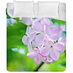 Elegant Pink Lilacs In Spring Duvet Cover Double Side (california King Size) by FunnyCow