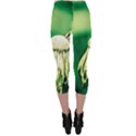 Dandelion Flower Green Chief Capri Leggings  View2