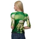 Dandelion Flower Green Chief Quarter Sleeve Raglan Tee View2