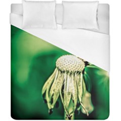 Dandelion Flower Green Chief Duvet Cover (california King Size) by FunnyCow