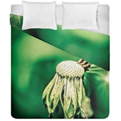 Dandelion Flower Green Chief Duvet Cover Double Side (california King Size) by FunnyCow