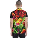 Colorful Tulips On A Sunny Day Men s Puffer Vest View2