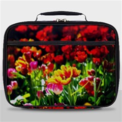 Colorful Tulips On A Sunny Day Full Print Lunch Bag by FunnyCow