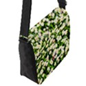 Green Field Of White Daisy Flowers Flap Messenger Bag (S) View2