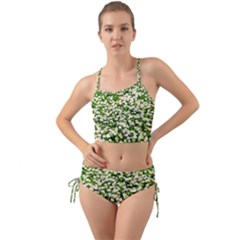 Green Field Of White Daisy Flowers Mini Tank Bikini Set by FunnyCow