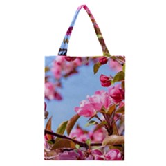 Crab Apple Blossoms Classic Tote Bag by FunnyCow