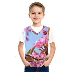 Crab Apple Blossoms Kids  Sportswear by FunnyCow