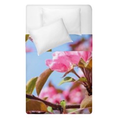 Crab Apple Blossoms Duvet Cover Double Side (single Size) by FunnyCow