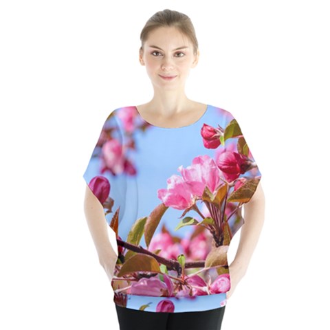 Crab Apple Blossoms Blouse by FunnyCow