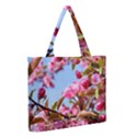 Crab Apple Blossoms Zipper Medium Tote Bag View2