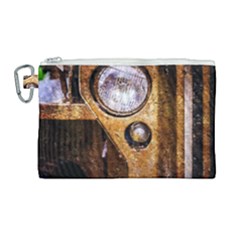 Vintage Off Roader Car Headlight Canvas Cosmetic Bag (large) by FunnyCow