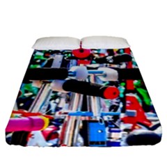 Time To Choose A Scooter Fitted Sheet (queen Size) by FunnyCow