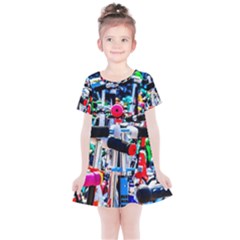 Time To Choose A Scooter Kids  Simple Cotton Dress