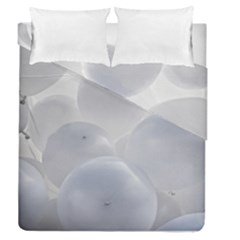 White Toy Balloons Duvet Cover Double Side (queen Size) by FunnyCow