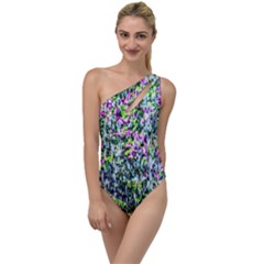 Lilacs Of The First Water To One Side Swimsuit by FunnyCow