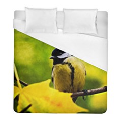 Tomtit Bird Dressed To The Season Duvet Cover (full/ Double Size) by FunnyCow