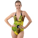 Tomtit Bird Dressed To The Season Halter Cut-Out One Piece Swimsuit View1