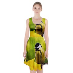 Tomtit Bird Dressed To The Season Racerback Midi Dress by FunnyCow