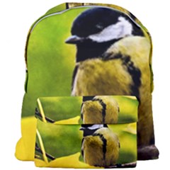 Tomtit Bird Dressed To The Season Giant Full Print Backpack by FunnyCow