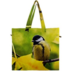 Tomtit Bird Dressed To The Season Canvas Travel Bag by FunnyCow