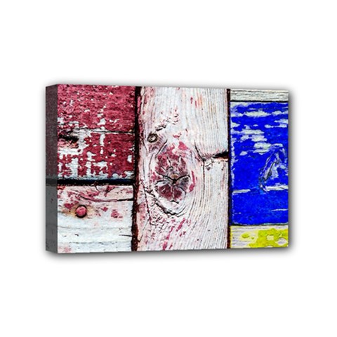 Abstract Art Of Grunge Wood Mini Canvas 6  X 4  by FunnyCow