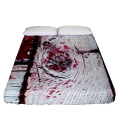 Abstract Art Of Grunge Wood Fitted Sheet (queen Size) by FunnyCow