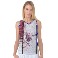 Abstract Art Of Grunge Wood Women s Basketball Tank Top by FunnyCow