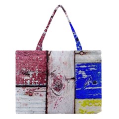 Abstract Art Of Grunge Wood Medium Tote Bag by FunnyCow