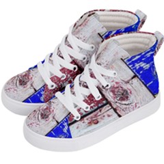 Abstract Art Of Grunge Wood Kid s Hi-top Skate Sneakers by FunnyCow