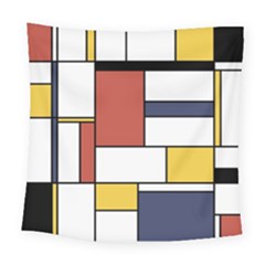 Neoplasticism Style Art Square Tapestry (large) by FunnyCow