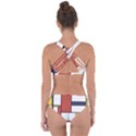 Neoplasticism Style Art Criss Cross Bikini Set View2