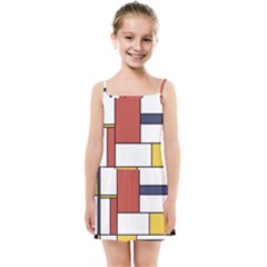 Neoplasticism Style Art Kids Summer Sun Dress by FunnyCow