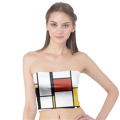 De Stijl Abstract Art Tube Top by FunnyCow