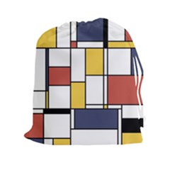 De Stijl Abstract Art Drawstring Pouches (xxl) by FunnyCow