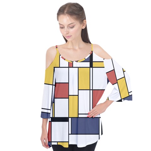 De Stijl Abstract Art Flutter Tees by FunnyCow