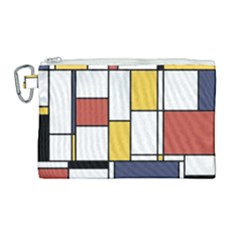 De Stijl Abstract Art Canvas Cosmetic Bag (large) by FunnyCow