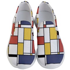 De Stijl Abstract Art Men s Lightweight Slip Ons by FunnyCow