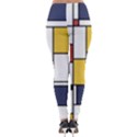 De Stijl Abstract Art Lightweight Velour Leggings View2