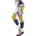 De Stijl Abstract Art Lightweight Velour Leggings View3