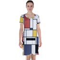 Abstract Art Of Avant Garde Short Sleeve Nightdress View1