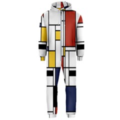 Abstract Art Of Avant Garde Hooded Jumpsuit (men)  by FunnyCow