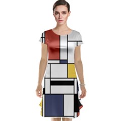 Abstract Art Of Avant Garde Cap Sleeve Nightdress by FunnyCow