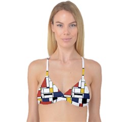 Abstract Art Of Avant Garde Reversible Tri Bikini Top by FunnyCow