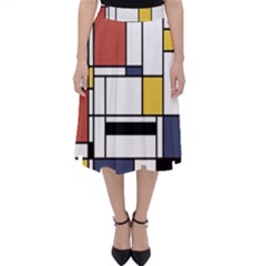 Abstract Art Of Avant Garde Folding Skater Skirt by FunnyCow