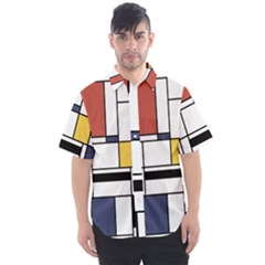 Abstract Art Of Avant Garde Men s Short Sleeve Shirt